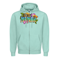 Seafoam Blessed memaw Mother's Day Zipper Hoodie - FaDigitalArtStudio