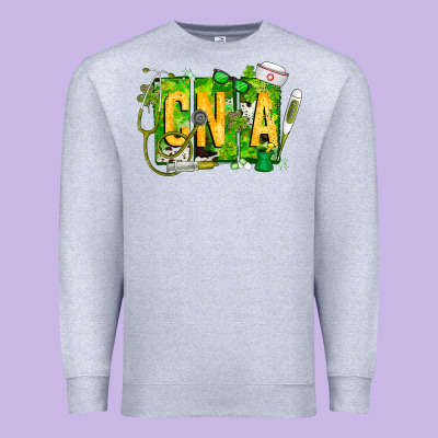 St. Patricks Day Cna Premium Sweatshirt Designed By Cowhidedigitalart