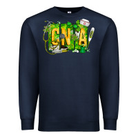 Navy St. Patricks Day Cna Premium Sweatshirt - CowhideDigitalArt
