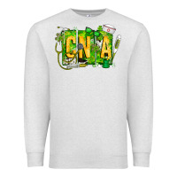 Oatmeal Heather St. Patricks Day Cna Premium Sweatshirt - CowhideDigitalArt