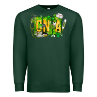 Sports Green St. Patricks Day Cna Premium Sweatshirt - CowhideDigitalArt