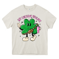 Cream so luckin boujee Heavy Core Tee - MaliasSmallBusiness