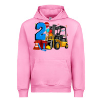 Fuchsia Pink forklift birthday two Urban Hoodie - Artiststas