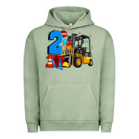 Pigment Oil Green forklift birthday two Urban Hoodie - Artiststas