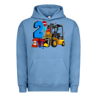 Pigment Pebble Blue forklift birthday two Urban Hoodie - Artiststas
