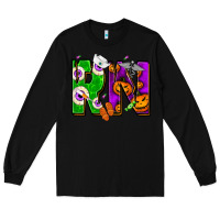 Black Halloween RN Registered Nurse Long Sleeve Tee - NancyCooperArtShop