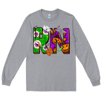 Heather Grey Halloween RN Registered Nurse Long Sleeve Tee - NancyCooperArtShop