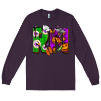 Plum Halloween RN Registered Nurse Long Sleeve Tee - NancyCooperArtShop