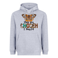 Heather Grey You Are Chosen Religious Heavyweight Hoodie - LillyAllenDesigns