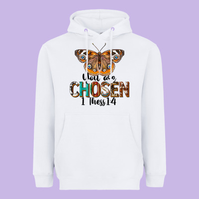 You Are Chosen Religious Heavyweight Hoodie Designed By Lillyallendesigns