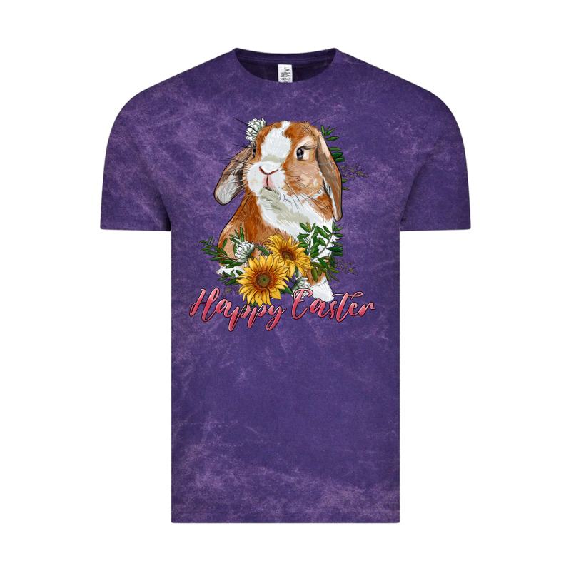 Happy Easter With Bunny And Sunflowers Vintage Tee by RanaPortraitStore | Teevron