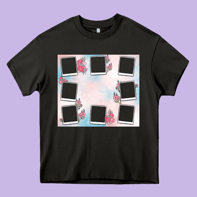 Add Your Text Photo Collage Life Heavy Core Tee Designed By Maliassmallbusiness
