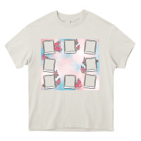 Cream add your text photo collage life Heavy Core Tee - MaliasSmallBusiness