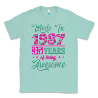 Seafoam made in 1987, 35 years of being awesome Classic Tee - Jasminsmagicworld