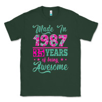 Sports Green made in 1987, 35 years of being awesome Classic Tee - Jasminsmagicworld