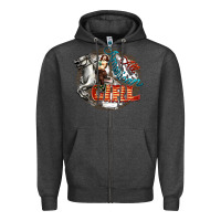 Charcoal Heather All American Girl Zipper Hoodie - FaDigitalArtStudio