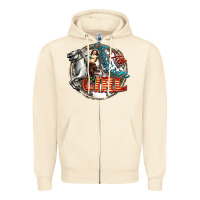 Sandshell All American Girl Zipper Hoodie - FaDigitalArtStudio