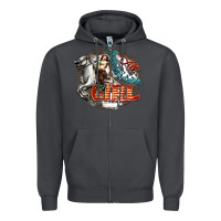 Smoke All American Girl Zipper Hoodie - FaDigitalArtStudio