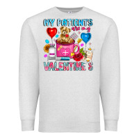 Oatmeal Heather My Patients is Valentines Premium Sweatshirt - CowhideDigitalArt