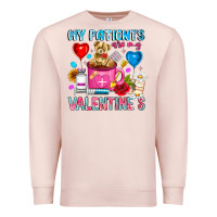 Pale Pink My Patients is Valentines Premium Sweatshirt - CowhideDigitalArt