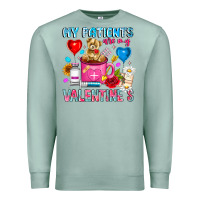 Seafoam My Patients is Valentines Premium Sweatshirt - CowhideDigitalArt