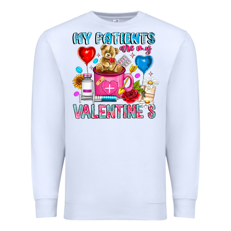 My Patients Is Valentines Premium Sweatshirt by CowhideDigitalArt | Teevron