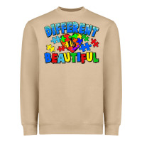 Mushroom Different is beautiful Autism Heavyweight Sweatshirt - CowGirlArtShop