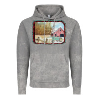Cloud Rock Christmas Barn Tractor Snow Vintage Hoodie - Bettercallsaul