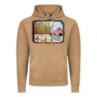 Vintage Camel Christmas Barn Tractor Snow Vintage Hoodie - Bettercallsaul