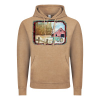 Vintage Coffee Christmas Barn Tractor Snow Vintage Hoodie - Bettercallsaul