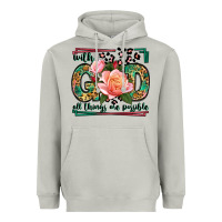 Moon Dust With god all things are possible leopard frame Heavyweight Hoodie - LillyAllenDesigns