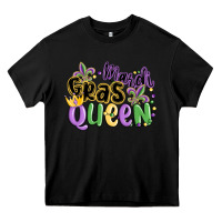 Black mardi gras queen Heavy Core Tee - MaliasSmallBusiness