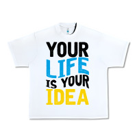 White YOUR LIFE YOUR IDEA V2 Urban Heavy Tee - Bettercallsaul