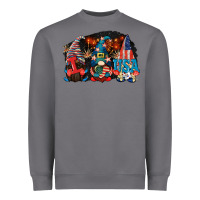 Storm i love usa gnomes 4th of july Heavyweight Sweatshirt - CowGirlArtShop