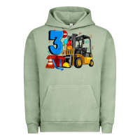 Pigment Oil Green forklift birthday three Urban Hoodie - Artiststas