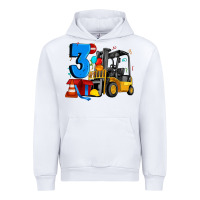White forklift birthday three Urban Hoodie - Artiststas