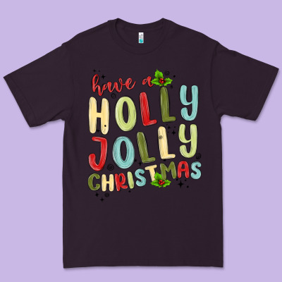 Have A Holly Jolly Christmas Premium Tee Designed By Maliassmallbusiness