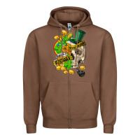Chestnut when you are dead inside but its st.patricks Zipper Hoodie - FaDigitalArtStudio
