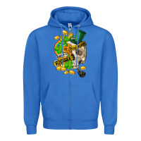 True Royal when you are dead inside but its st.patricks Zipper Hoodie - FaDigitalArtStudio