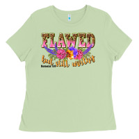Matcha flawed but still worthy romans 5 8 Ladies Tee - NancyCooperArtShop