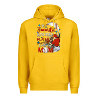 Lemon My favorite baseball player calls me mom Premium Hoodie - FaDigitalArtStudio