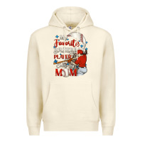 Sandshell My favorite baseball player calls me mom Premium Hoodie - FaDigitalArtStudio