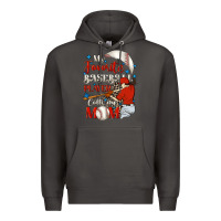 Smoke My favorite baseball player calls me mom Premium Hoodie - FaDigitalArtStudio