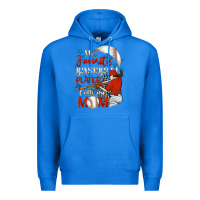 True Royal My favorite baseball player calls me mom Premium Hoodie - FaDigitalArtStudio