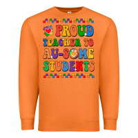 Carrot Proud Teacher to au-some student Premium Sweatshirt - CowhideDigitalArt