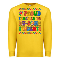 Lemon Proud Teacher to au-some student Premium Sweatshirt - CowhideDigitalArt