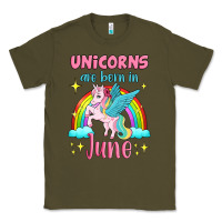 Army Green unicorns are born in june Classic Tee - Jasminsmagicworld
