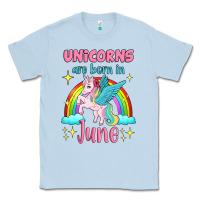 Dusty Blue unicorns are born in june Classic Tee - Jasminsmagicworld