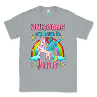 Heather Grey unicorns are born in june Classic Tee - Jasminsmagicworld