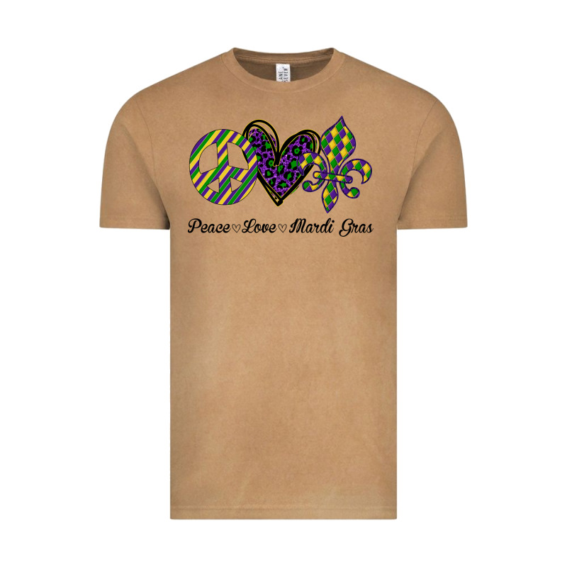 Mardi Gras Love Peace Vintage Tee by Bettercallsaul | Teevron